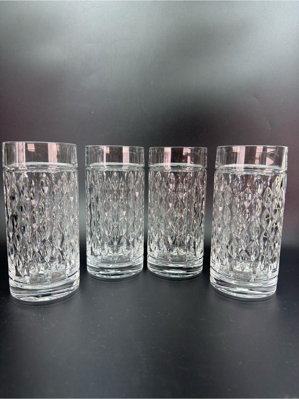 Ralph Lauren Aston Cut Crystal Highball Glasses
